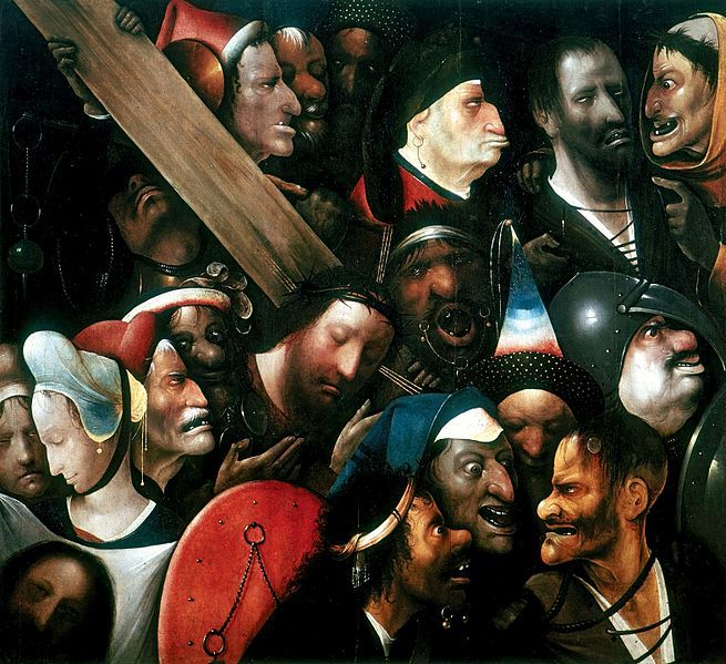 Le portement de Croix, huile sur panneau, Jérôme Bosch, 1510-1535, Musée des Beaux-Arts de Gand